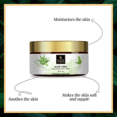 Good Vibes Aloe Vera Revitalizing Night Cream 50g
